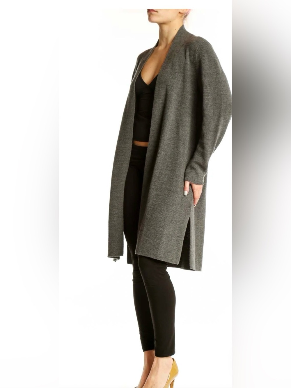 🐑 Eileen Fisher Wool Long Cardigan Sweater 🐑